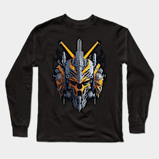 Mecha Skull S02 D19 Long Sleeve T-Shirt